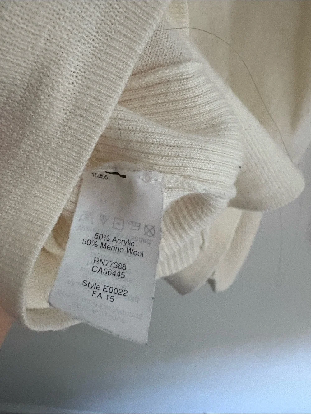 J. Crew Cream Crewneck Wool Blend Sweater - Lightweight Knit